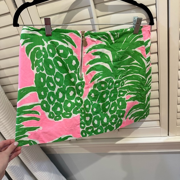 Lilly Pulitzer Tate Skirt in Pink Pout Flamenco Size 6 - Picture 4 of 5